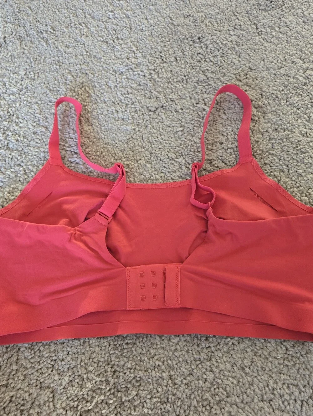 Soma Enbliss Luxe‎ Lace Back Bralette Red Adjustable Wireless Bra Womens Size XL